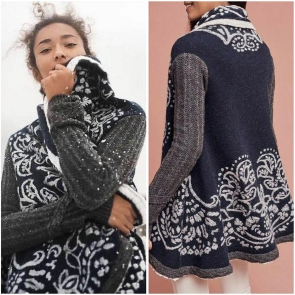 Anthro | Sleeping On Snow First Snow Sweater  S - Picture 1 of 8